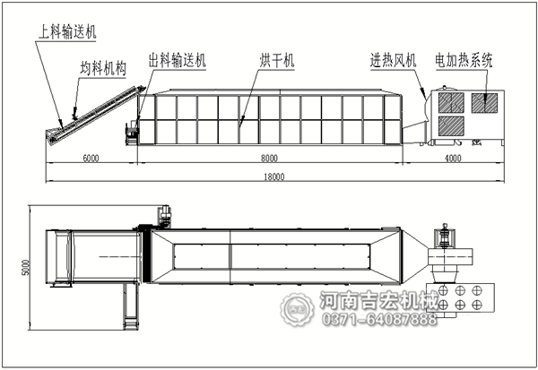 山藥烘干機結(jié)構(gòu)圖